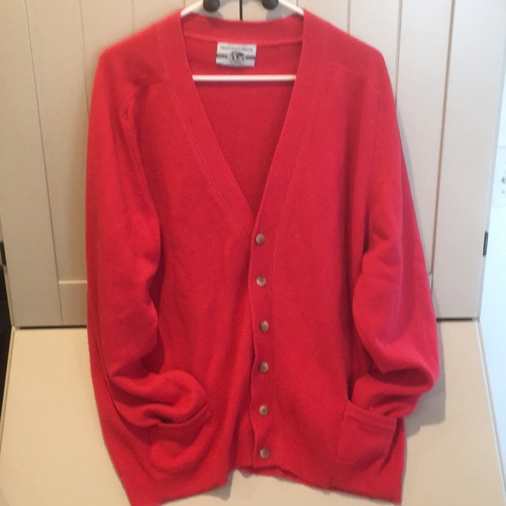 Benetton Lambs Wool Cardigan Sweater